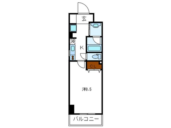 CITY SPIRE神戸元町Iの物件間取画像